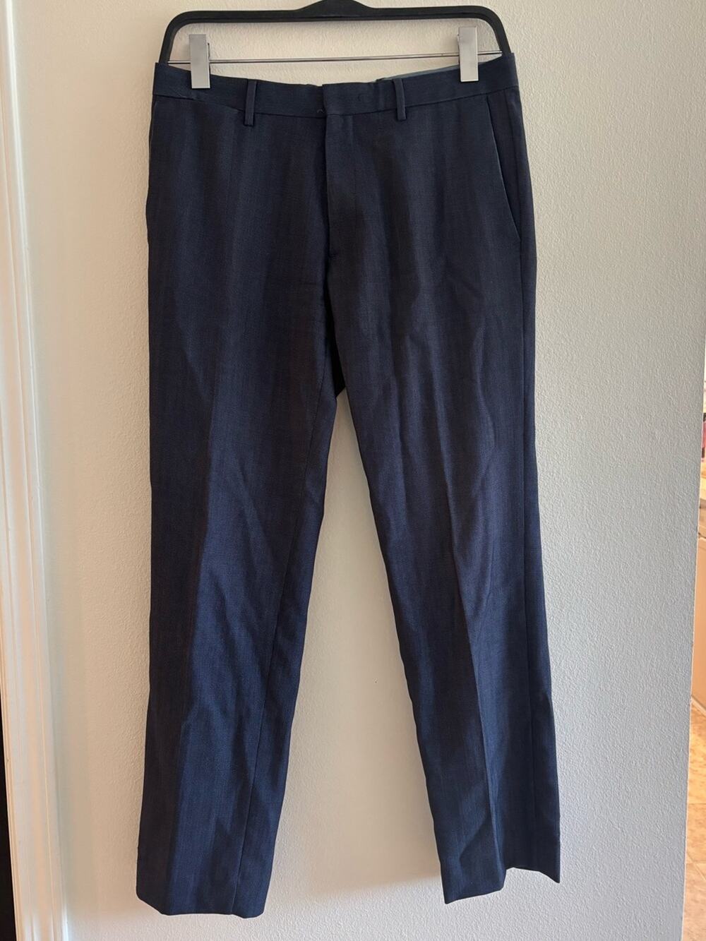 Banana Republic Slim Fit Navy Blue Wool Pants Size 32x32